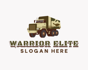Military Truck Vehicle logo design