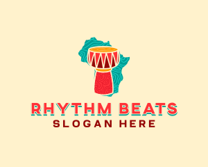 Drums - Music Africa Drums logo design