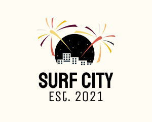 Metropolitan City Firework  logo design