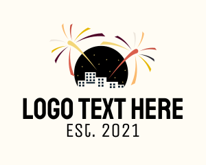 Fest - Metropolitan City Firework logo design