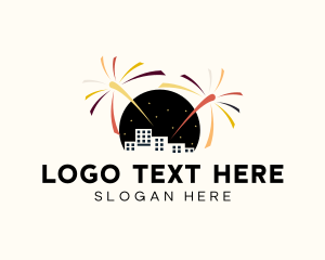 Fireworks - Metropolitan City Firework logo design