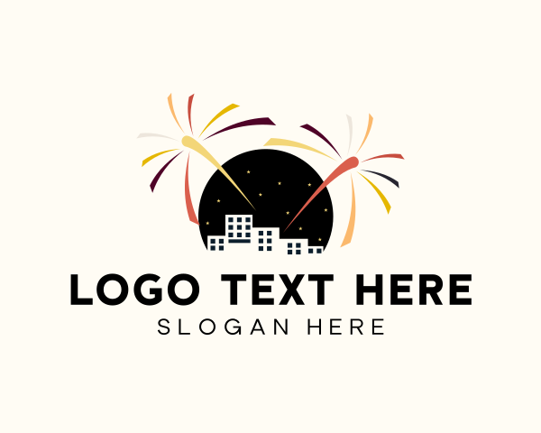 Fireworks - Metropolitan City Firework logo design