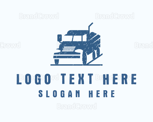 Mining Delivery Truck Logo