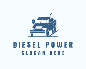 Diesel - Mining Delivery Truck logo design