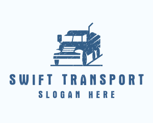 Transporation - Mining Delivery Truck logo design