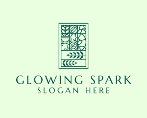 Organic Nature Plant logo design