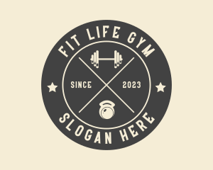 Gym - Fitness Gym Barbell logo design