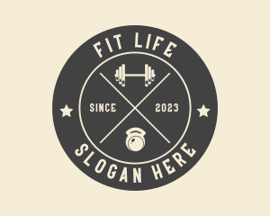 Fitness - Fitness Gym Barbell logo design