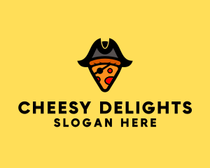 Cheesy - Pizza Pirate Pizzeria logo design