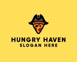 Hungry - Pizza Pirate Pizzeria logo design