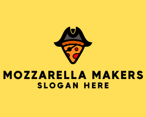Mozzarella - Pizza Pirate Pizzeria logo design