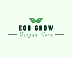 Eco Natural Leaf  logo design