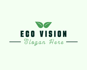 Eco Natural Leaf  logo design