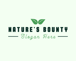 Eco Natural Leaf  logo design