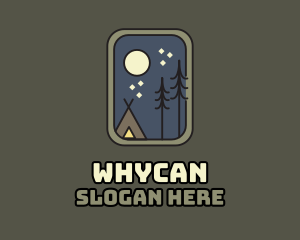 Evening Camping Badge Logo