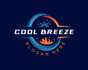 Fire Ice Refrigeration logo design