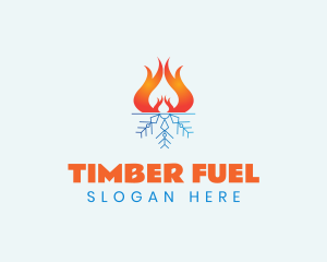 Fire Ice Fuel logo design