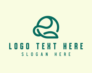 Vegetarian - Eco Farming Leaf logo design