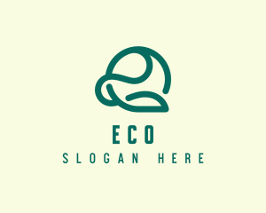 Eco Farming Leaf logo design