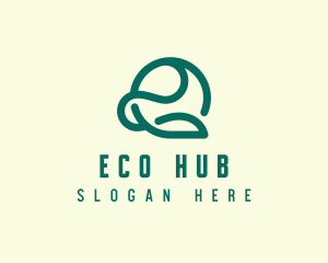 Eco Farming Leaf logo design