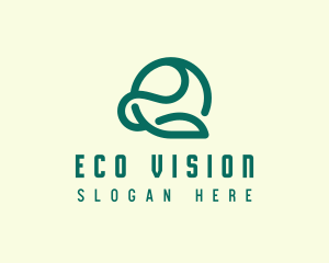 Eco Farming Leaf logo design