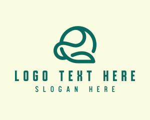 Vegan - Eco Farming Leaf logo design