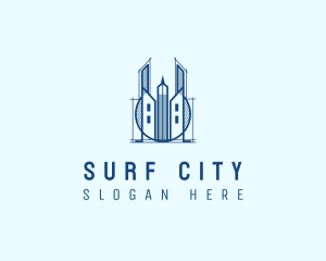 City Skyscraper Architecture logo design