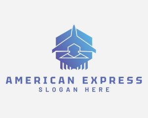 Plane Express Logistics logo design