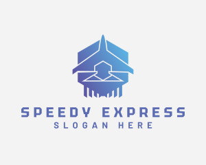 Express - Plane Express Logistics logo design