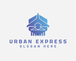 Plane Express Logistics logo design