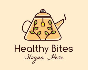 Minimalist Herbal Teapot  logo design