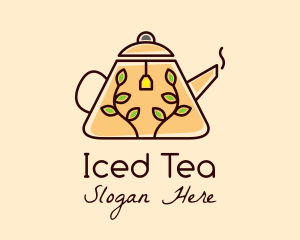 Minimalist Herbal Teapot  logo design