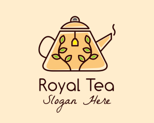 Minimalist Herbal Teapot  logo design