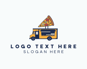 Snack - Pizza Food Truck logo design