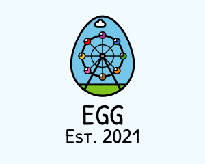 Carousel Park Egg logo design