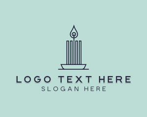 Interior Design Candle logo design