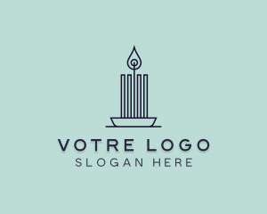 Interior Design Candle Logo