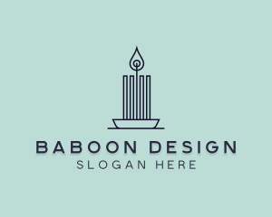 Interior Design Candle logo design