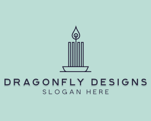 Interior Design Candle logo design