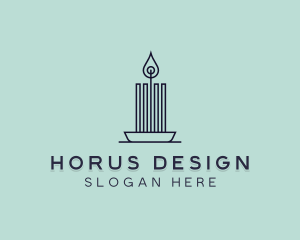 Interior Design Candle logo design