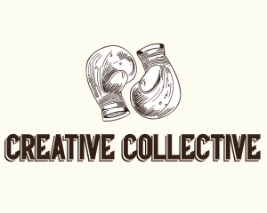 Vintage Boxing Gloves logo design