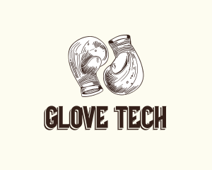 Vintage Boxing Gloves logo design