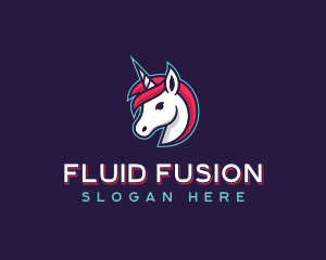 Bisexual - Mythical Unicorn logo design