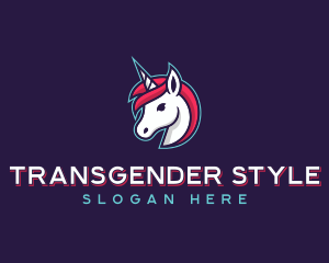 Transgender - Mythical Unicorn logo design