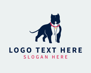 Leash - Pet Dog Animal logo design
