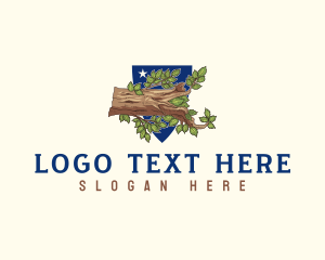 Eco - American Elm Tree logo design