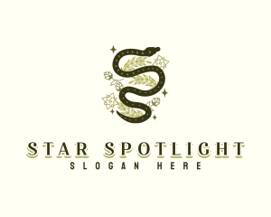 Flower Serpent Star logo design