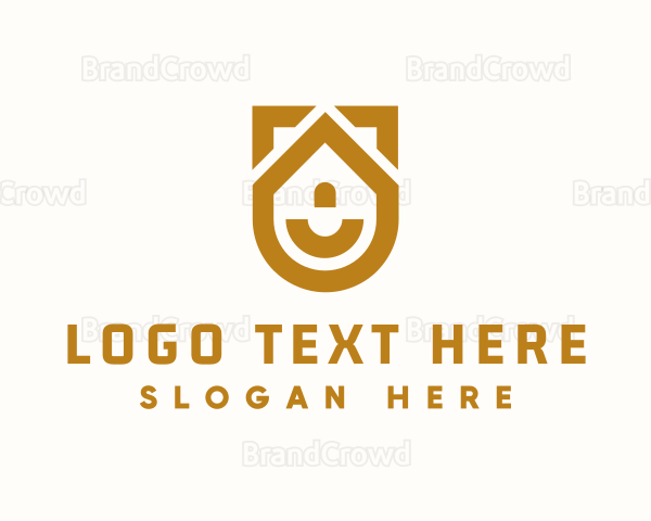 Gold House Shield Logo
