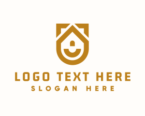 Gold - Gold House Shield logo design