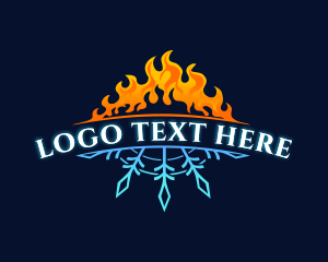 Hot Cold HVAC Logo